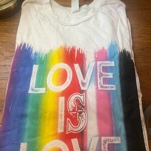 Mariners Pride Rainbow 'LOVE' Graphic Tee